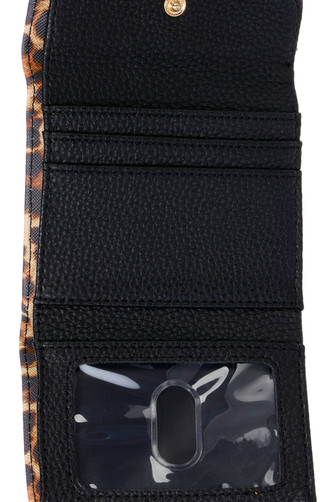 Thumbnail 2: BUXTON Buxton Leopard Vegan Leather Mini Clutch Wallet 