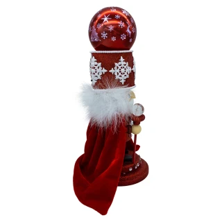 Thumbnail 2: HOLLYWOOD NUTCRACKERS 14.5 in. Musical Red Soldier With Water Globe Nutcracker 
