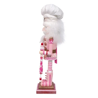 Thumbnail 4: HOLLYWOOD NUTCRACKERS Hollywood Nutcrackers Pink Gingerbread Baker Nutcracker 