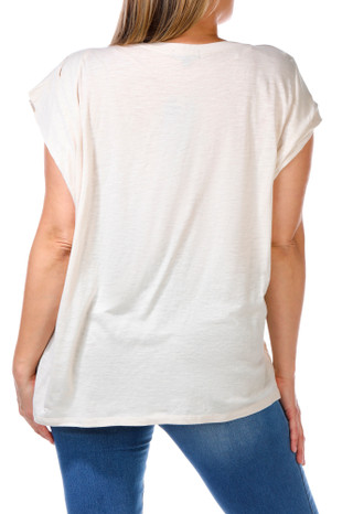 Thumbnail 3: Democracy Democracy Plus Short Sleeve Origami Floral Top 