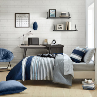 Thumbnail 4: Nautica Nautica Heathered Block Comforter Set 