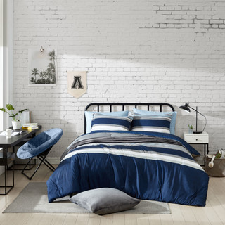 Thumbnail 1: Nautica Nautica Heathered Block Comforter Set 