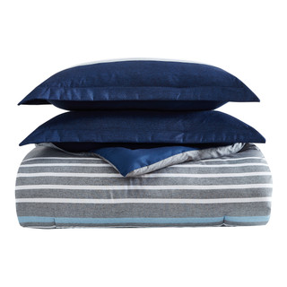 Thumbnail 14: Nautica Nautica Heathered Block Comforter Set 