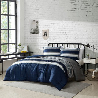 Thumbnail 2: Nautica Nautica Heathered Block Comforter Set 