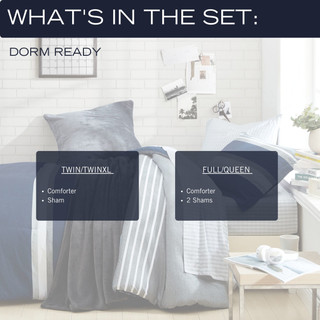 Thumbnail 12: Nautica Nautica Heathered Block Comforter Set 