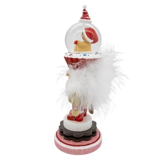 Thumbnail 4: HOLLYWOOD NUTCRACKERS Battery Operated 10 in. Gingerbread Water Globe Nutcracker 