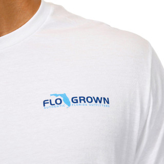 Thumbnail 4: FloGrown FloGrown Mens Blue Beach Landscape Graphic T-Shirt 