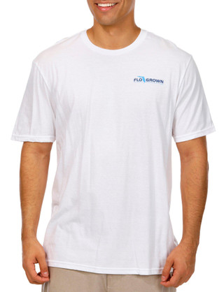 Thumbnail 2: FloGrown FloGrown Mens Blue Beach Landscape Graphic T-Shirt 