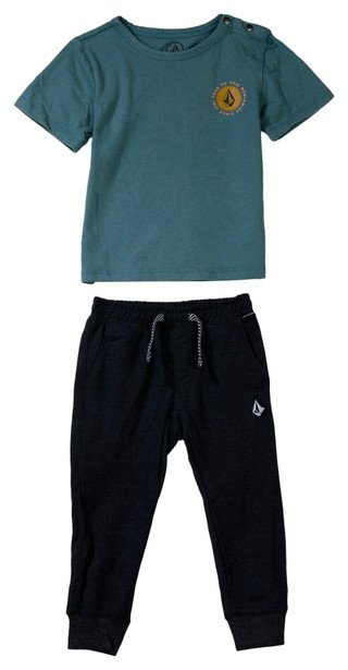 Thumbnail 1: VOLCOM Volcom Baby Boys 2 Pc Graphic Short Sleeve Pants Set 