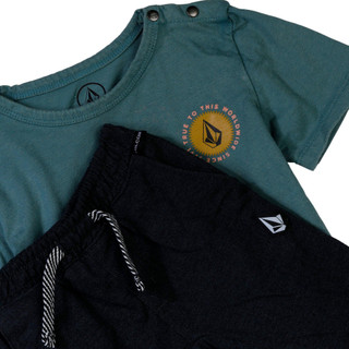 Thumbnail 2: VOLCOM Volcom Baby Boys 2 Pc Graphic Short Sleeve Pants Set 