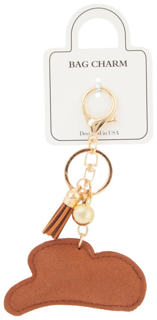 Thumbnail 2: QUEENS DESIGNS Queens Designs Brown Cowboy Hat Bag Charm 