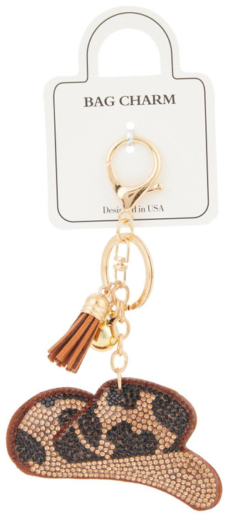 Thumbnail 1: QUEENS DESIGNS Queens Designs Brown Cowboy Hat Bag Charm 