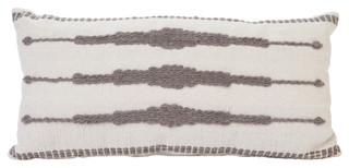 Thumbnail 1: HAVEN + KEY Haven + Key 13x26 Striped Lumbar Decorative Pillow 