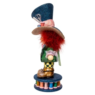 Thumbnail 4: HOLLYWOOD NUTCRACKERS Hollywood Nutcrackers 13 in. Mad Hatter Nutcracker 