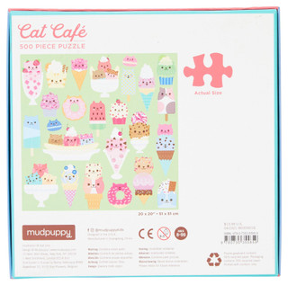 Thumbnail 2: Chronicle Chronicle Cat Cafe 500 Piece Family Puzzle 