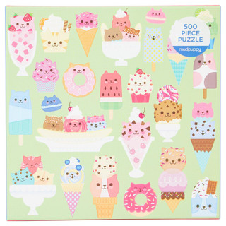Thumbnail 1: Chronicle Chronicle Cat Cafe 500 Piece Family Puzzle 