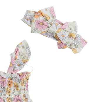 Thumbnail 2: MILKBERRY Milkberry Baby Girls 3 Pc Floral Bloomer Set 