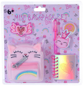 Thumbnail 1: VOTUM Votum Girls Mini Kitten Backpack Bag Charm Stationery Set 