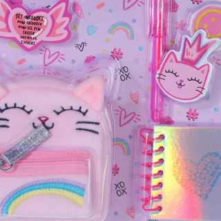 Thumbnail 2: VOTUM Votum Girls Mini Kitten Backpack Bag Charm Stationery Set 