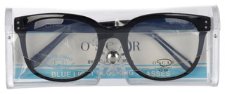 Thumbnail 7: OSCAR DE LA RENTA Oscar De La Renta Black Frame Blue Light Blocking Glasses 