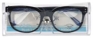 Thumbnail 8: OSCAR DE LA RENTA Oscar De La Renta Black Frame Blue Light Blocking Glasses 