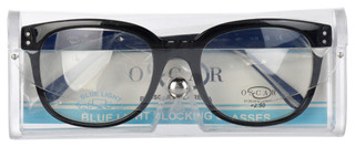 Thumbnail 9: OSCAR DE LA RENTA Oscar De La Renta Black Frame Blue Light Blocking Glasses 