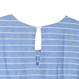 Thumbnail 4: Speechless Speechless Big Girls Short Sleeve Blue Romper 