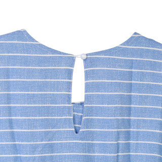 Thumbnail 4: Speechless Speechless Big Girls Short Sleeve Blue Romper 