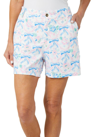 Thumbnail 1: SIMPLY SOUTHERN Simply Southern Womens Outdoor Bow Print Shorts 