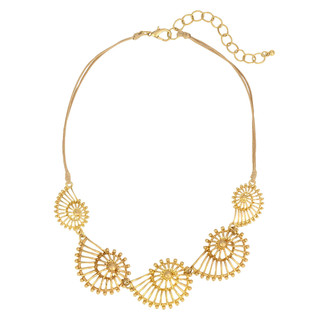 Thumbnail 1: Beach Chic Beach Chic Gold Tone Shell Necklace 