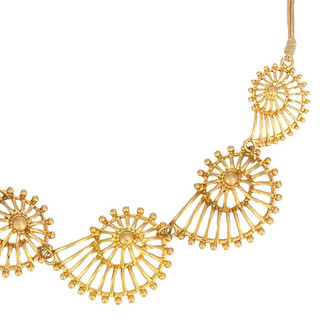 Thumbnail 2: Beach Chic Beach Chic Gold Tone Shell Necklace 