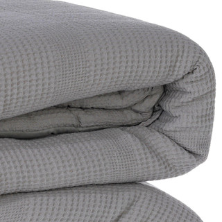 Thumbnail 2: Bombay Bombay 3 Pc Cotton Comforter Set - Waffle Stripe 