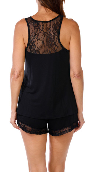 Thumbnail 3: FLORA NIKROOZ Flora Nikrooz Womens 2 Pc Frances Lace Pajama Shorts Set 