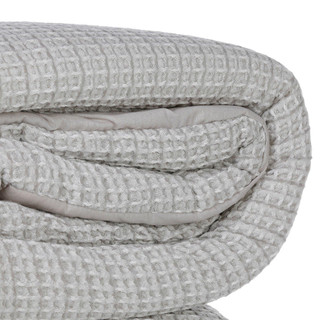Thumbnail 3: Bombay Bombay 3 Pc Cotton Comforter Set - Chambray Waffle 