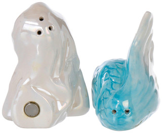 Thumbnail 3: BLUE SKY Blue Sky 2 Pc Mermaid Salt & Pepper Shaker Set 