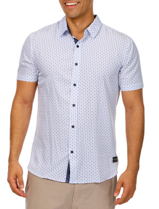 Thumbnail 1: Silver Jeans Co. Silver Jeans Co Mens Print Button Down Shirt 