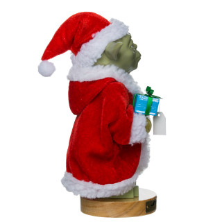 Thumbnail 3: Star Wars Kurt Adler 9-Inch Yoda in Santa Robe Nutcracker 