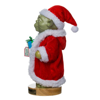 Thumbnail 2: Star Wars Kurt Adler 9-Inch Yoda in Santa Robe Nutcracker 