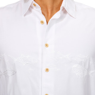 Thumbnail 3: QUICKSILVER WATERMAN Quiksilver Waterman Mens Embroidered Button Down Shirt 