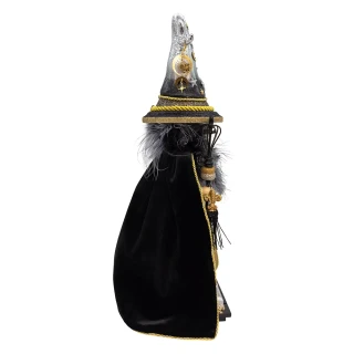 Thumbnail 2: HOLLYWOOD NUTCRACKERS Hollywood Nutcrackers Black and Gold Wizard Nutcracker 