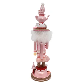 Thumbnail 3: HOLLYWOOD NUTCRACKERS Hollywood Nutcrackers 18 in. Pink Tea Nutcracker 