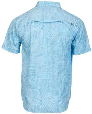 Thumbnail 3: AVID Avid Mens Short Sleeve Button Down Baja Performance Shirt 