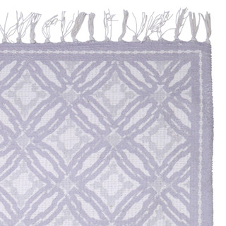 Thumbnail 2: PATINA VIE Patina Vie 27x45 Printed Geometric Cotton Rug 