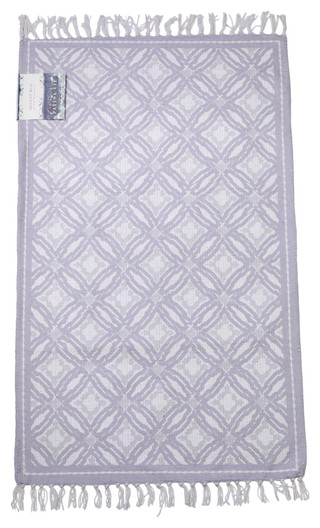 Thumbnail 1: PATINA VIE Patina Vie 27x45 Printed Geometric Cotton Rug 