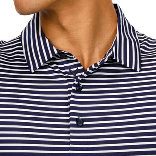 Thumbnail 3: Callaway Callaway Mens Short Sleeve Fine Line Stripe Polo 