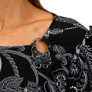 Thumbnail 3: ADRIENNE VITTADINI Adrienne Vittadini Womens Asymmetrical Ring Neck Top 