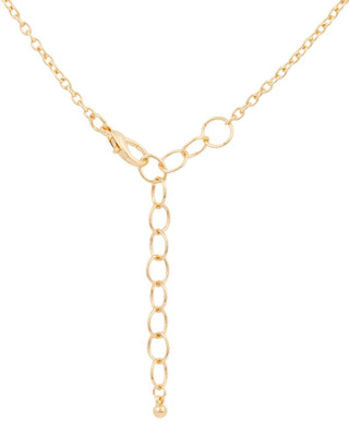 Thumbnail 2: Beach Chic Beach Chic 38 in Aqua Long Gold Tone Fashion Necklace 