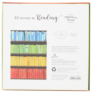 Thumbnail 2: Chronicle Chronicle I'd Rather Be Reading 1000 Piece Family Puzzle 