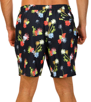 Thumbnail 2: REEL LEGENDS Reel Legends Mens Tropical Alien Print Swim Shorts 