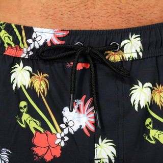 Thumbnail 3: REEL LEGENDS Reel Legends Mens Tropical Alien Print Swim Shorts 